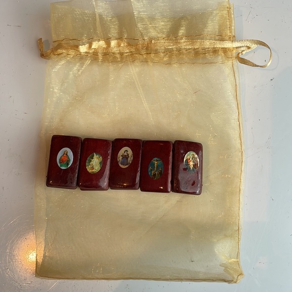 Catholic icons wooden bracelet - Picture 2 of 7